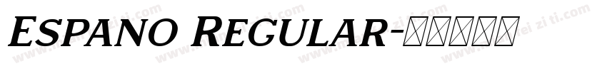 Espano Regular字体转换